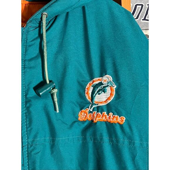 Vintage 90s Starter NFL Miami Dolphins Puffer Jacket - Picture 2 of 8